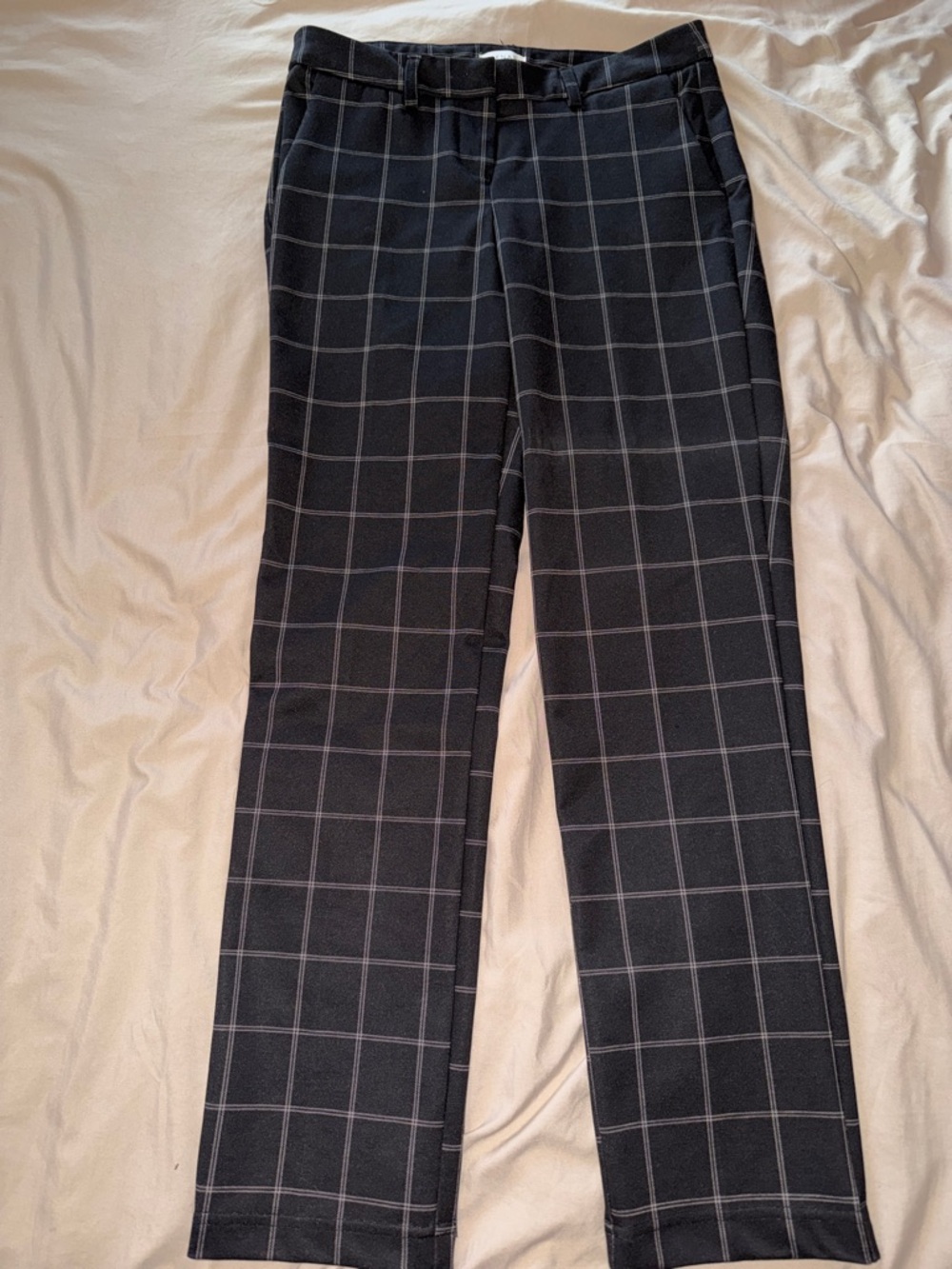 Kenar Black Windowpane Men's Dress Pants